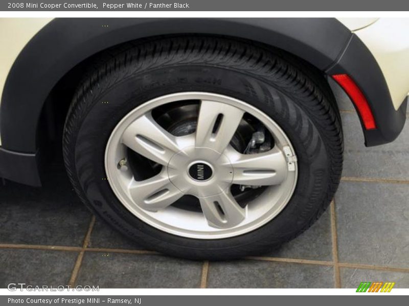 Pepper White / Panther Black 2008 Mini Cooper Convertible