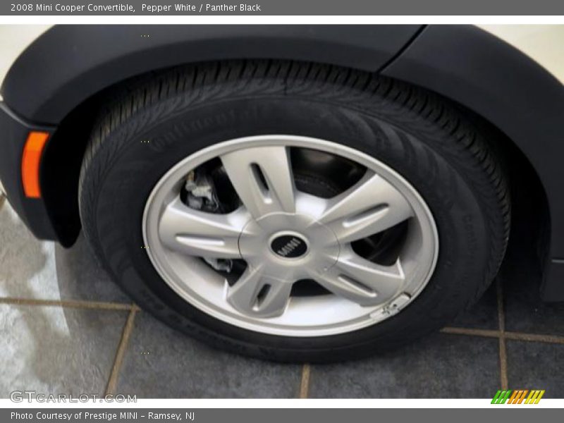 Pepper White / Panther Black 2008 Mini Cooper Convertible
