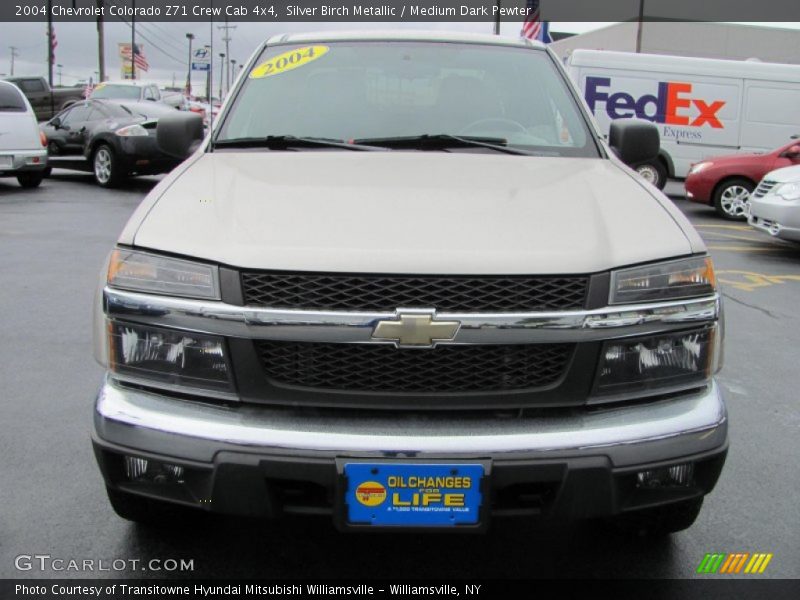 Silver Birch Metallic / Medium Dark Pewter 2004 Chevrolet Colorado Z71 Crew Cab 4x4