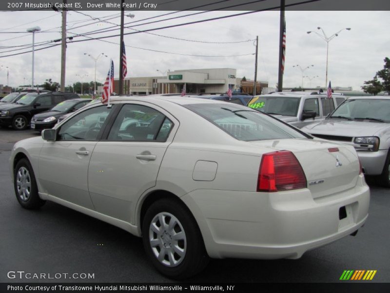 Dover White Pearl / Gray 2007 Mitsubishi Galant ES