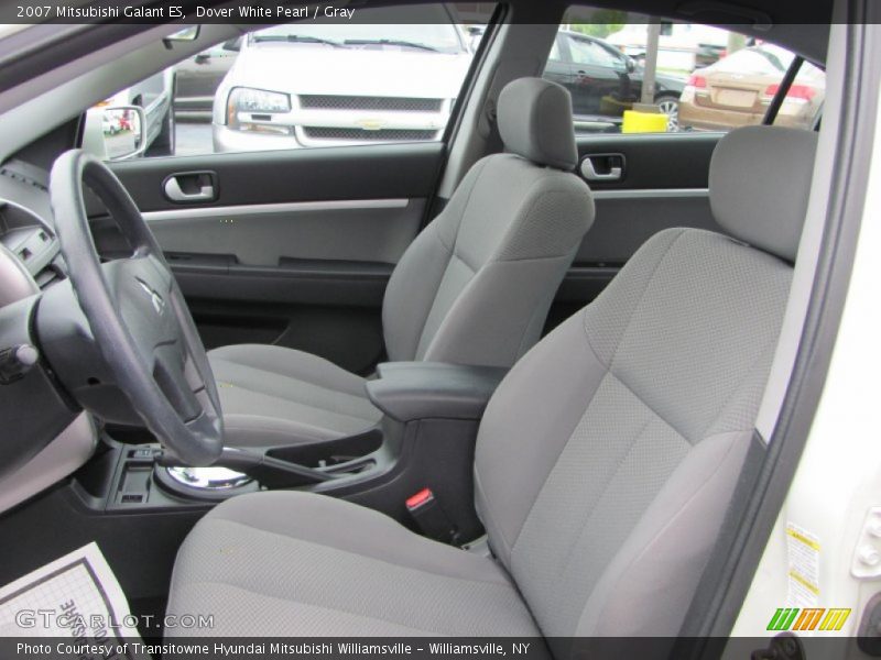 Dover White Pearl / Gray 2007 Mitsubishi Galant ES