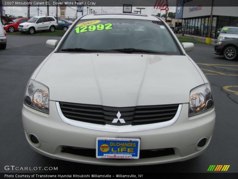 Dover White Pearl / Gray 2007 Mitsubishi Galant ES