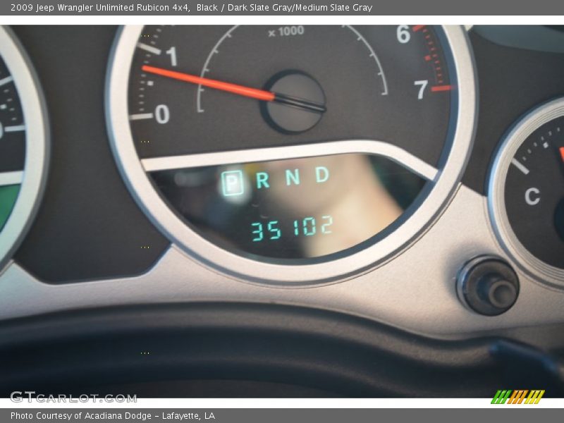Black / Dark Slate Gray/Medium Slate Gray 2009 Jeep Wrangler Unlimited Rubicon 4x4