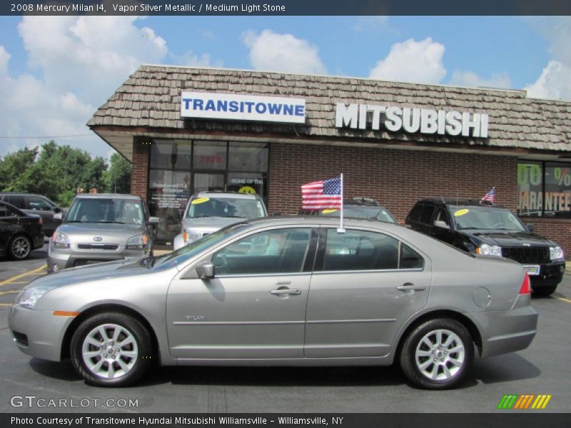 Vapor Silver Metallic / Medium Light Stone 2008 Mercury Milan I4