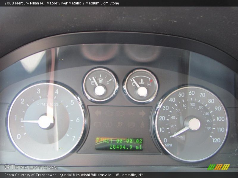 Vapor Silver Metallic / Medium Light Stone 2008 Mercury Milan I4