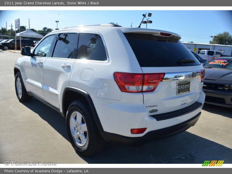 Stone White / Black 2011 Jeep Grand Cherokee Laredo