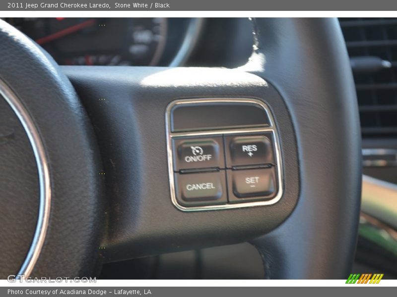 Stone White / Black 2011 Jeep Grand Cherokee Laredo