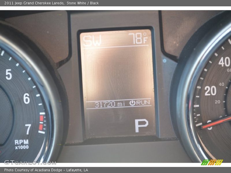 Stone White / Black 2011 Jeep Grand Cherokee Laredo