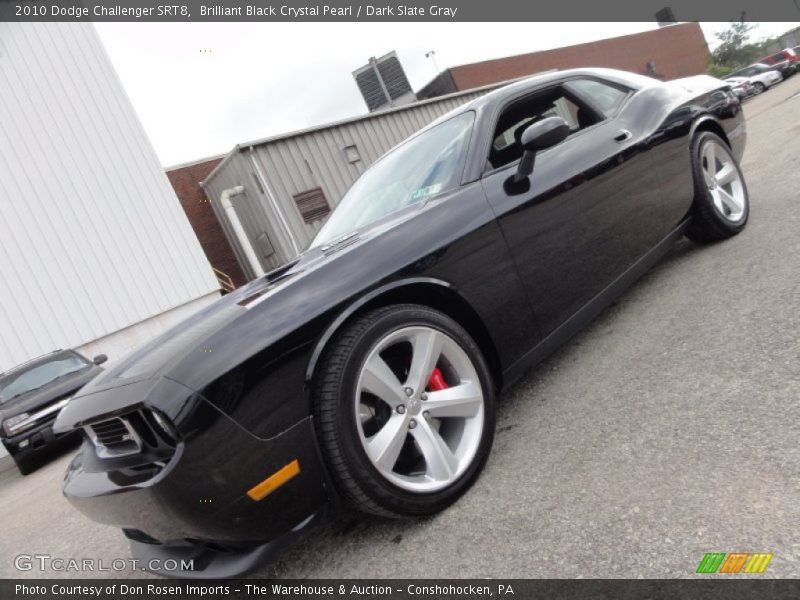 Brilliant Black Crystal Pearl / Dark Slate Gray 2010 Dodge Challenger SRT8