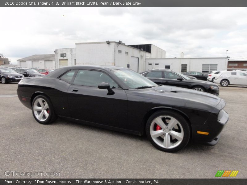 Brilliant Black Crystal Pearl / Dark Slate Gray 2010 Dodge Challenger SRT8