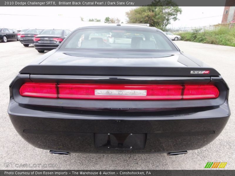 Brilliant Black Crystal Pearl / Dark Slate Gray 2010 Dodge Challenger SRT8