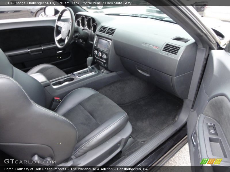 Brilliant Black Crystal Pearl / Dark Slate Gray 2010 Dodge Challenger SRT8