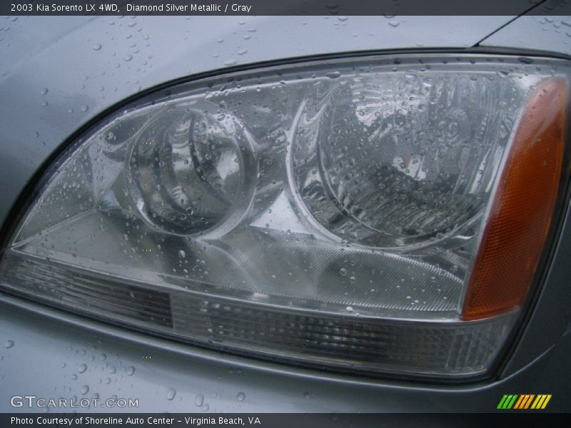 Diamond Silver Metallic / Gray 2003 Kia Sorento LX 4WD