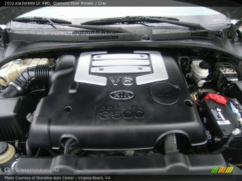 Diamond Silver Metallic / Gray 2003 Kia Sorento LX 4WD