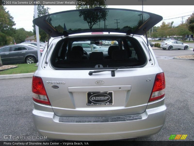 Diamond Silver Metallic / Gray 2003 Kia Sorento LX 4WD