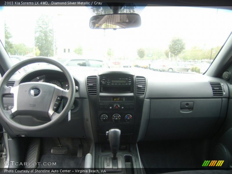 Diamond Silver Metallic / Gray 2003 Kia Sorento LX 4WD