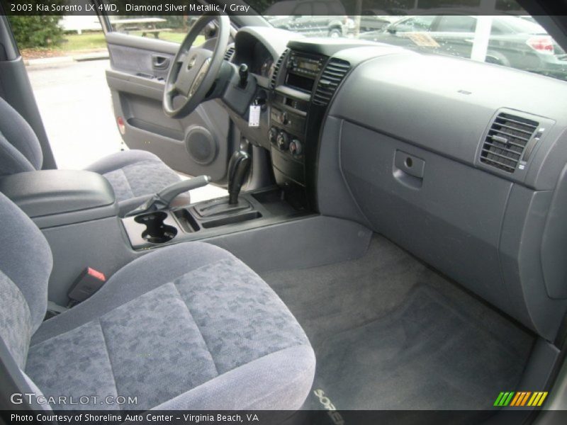 Diamond Silver Metallic / Gray 2003 Kia Sorento LX 4WD