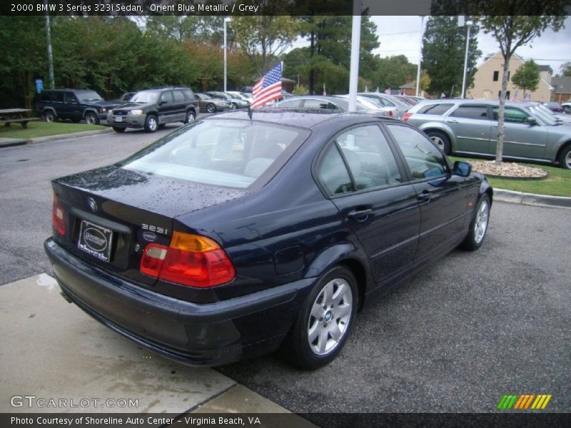 Orient Blue Metallic / Grey 2000 BMW 3 Series 323i Sedan
