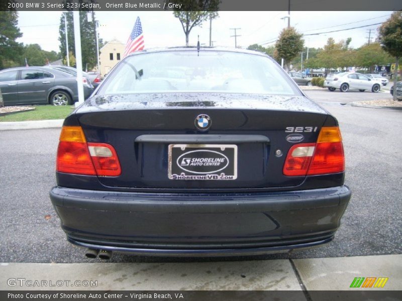 Orient Blue Metallic / Grey 2000 BMW 3 Series 323i Sedan