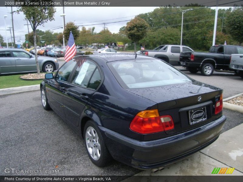 Orient Blue Metallic / Grey 2000 BMW 3 Series 323i Sedan