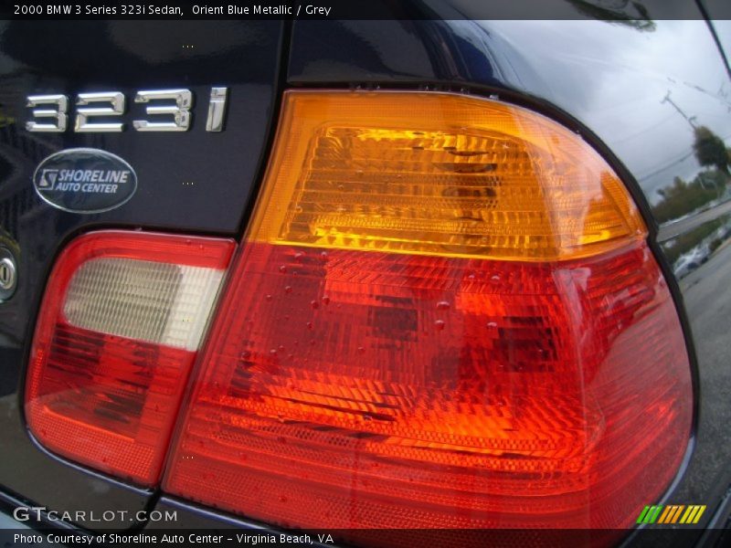 Orient Blue Metallic / Grey 2000 BMW 3 Series 323i Sedan