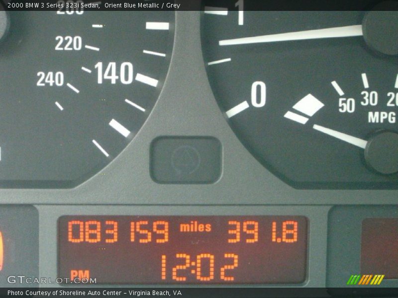 Orient Blue Metallic / Grey 2000 BMW 3 Series 323i Sedan