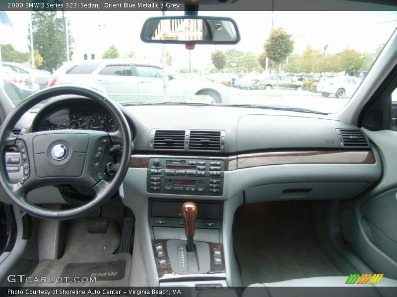 Orient Blue Metallic / Grey 2000 BMW 3 Series 323i Sedan