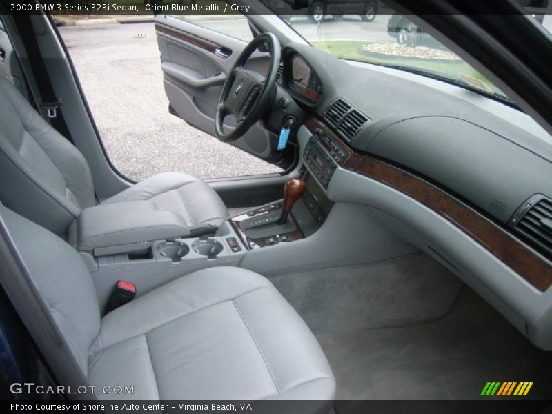 Orient Blue Metallic / Grey 2000 BMW 3 Series 323i Sedan