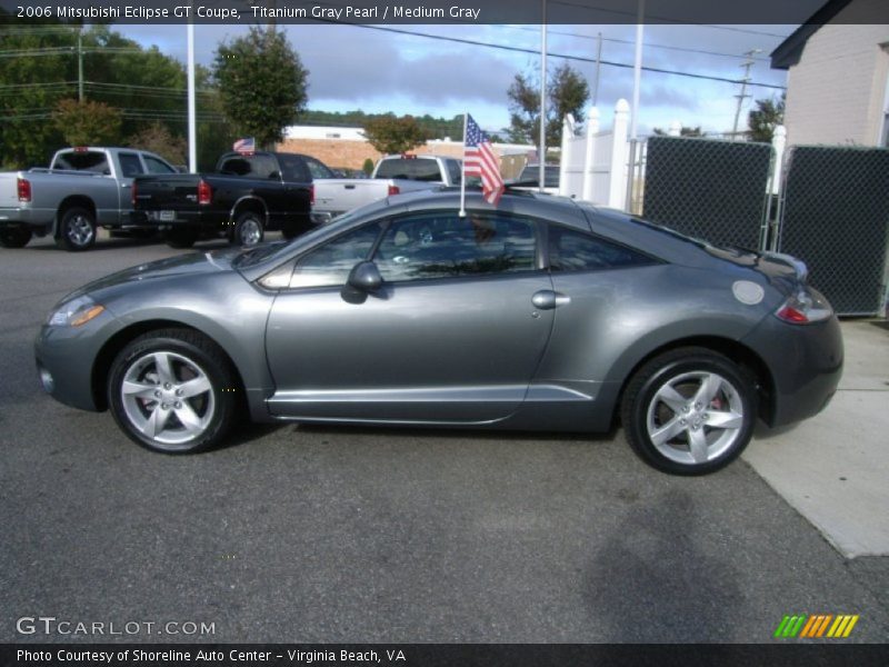 Titanium Gray Pearl / Medium Gray 2006 Mitsubishi Eclipse GT Coupe