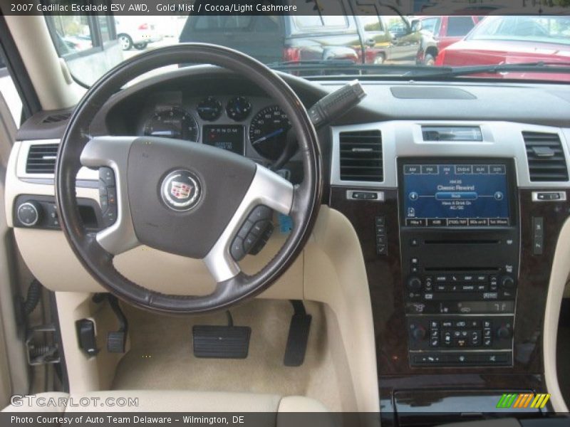Gold Mist / Cocoa/Light Cashmere 2007 Cadillac Escalade ESV AWD