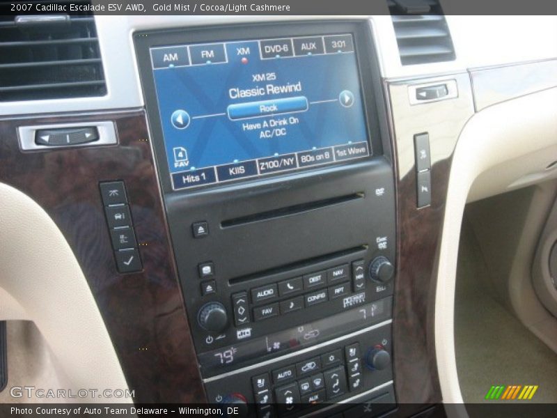 Gold Mist / Cocoa/Light Cashmere 2007 Cadillac Escalade ESV AWD