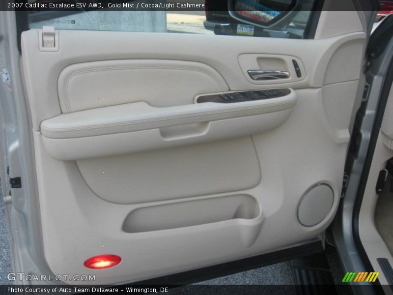 Gold Mist / Cocoa/Light Cashmere 2007 Cadillac Escalade ESV AWD