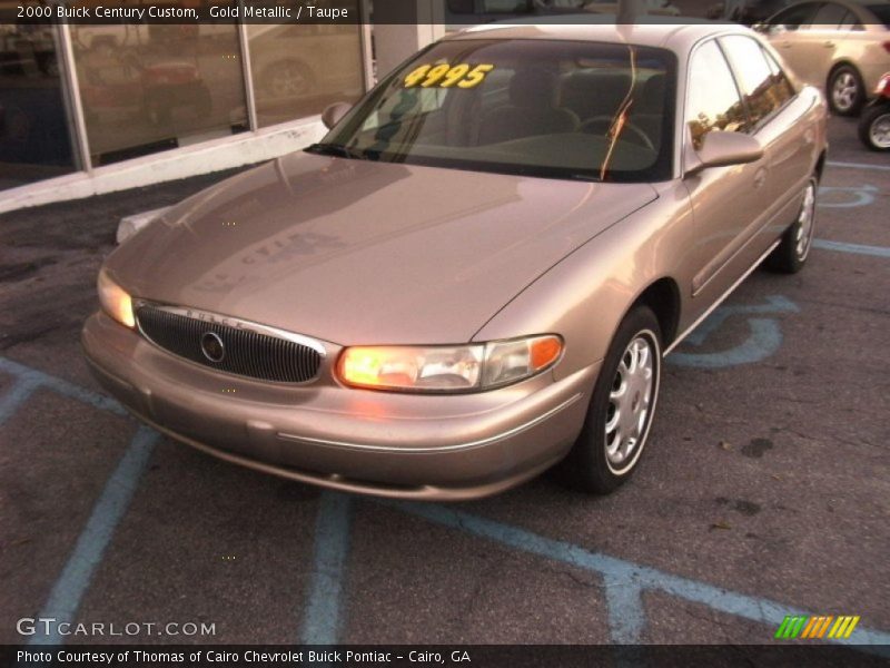 Gold Metallic / Taupe 2000 Buick Century Custom