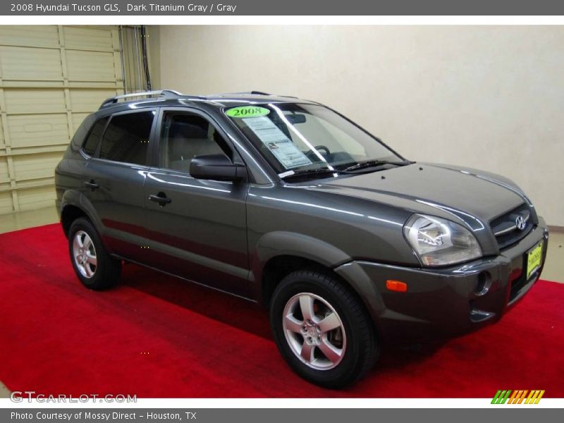 Dark Titanium Gray / Gray 2008 Hyundai Tucson GLS