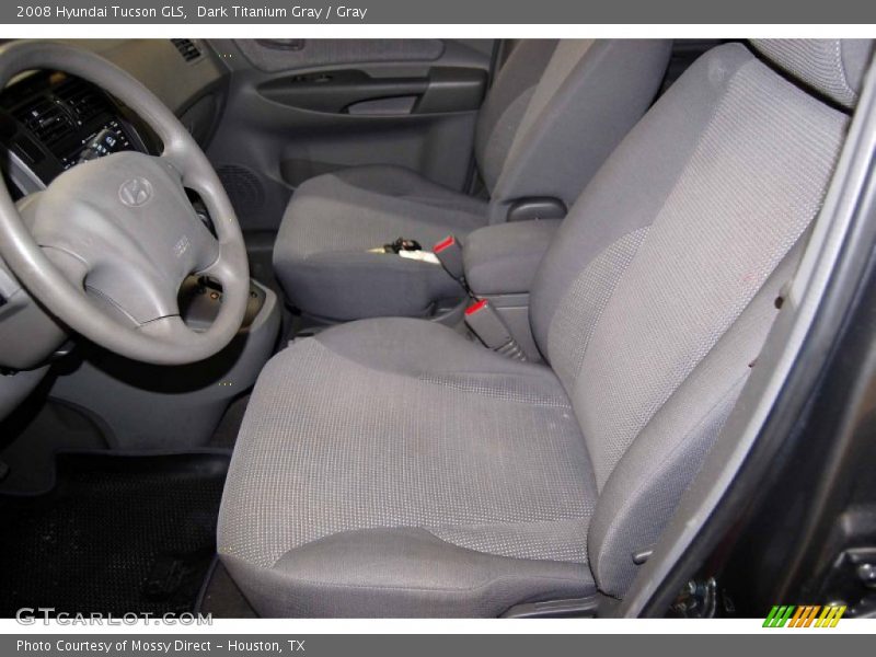 Dark Titanium Gray / Gray 2008 Hyundai Tucson GLS
