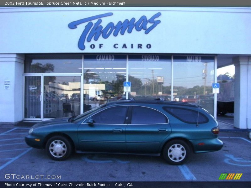 Spruce Green Metallic / Medium Parchment 2003 Ford Taurus SE