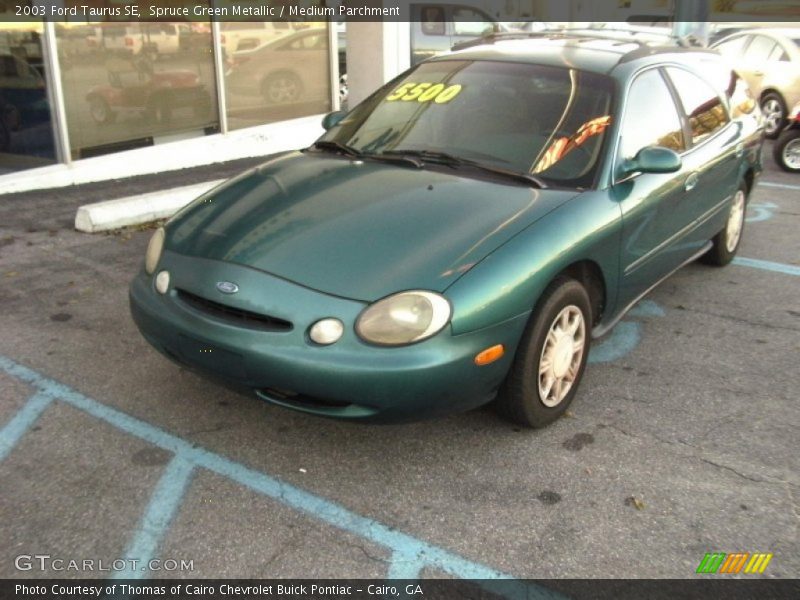 Spruce Green Metallic / Medium Parchment 2003 Ford Taurus SE