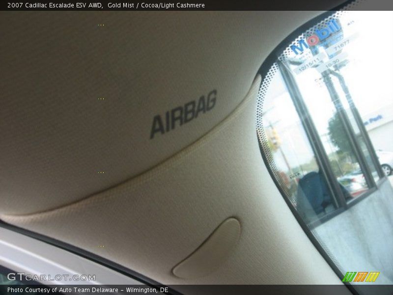 Gold Mist / Cocoa/Light Cashmere 2007 Cadillac Escalade ESV AWD