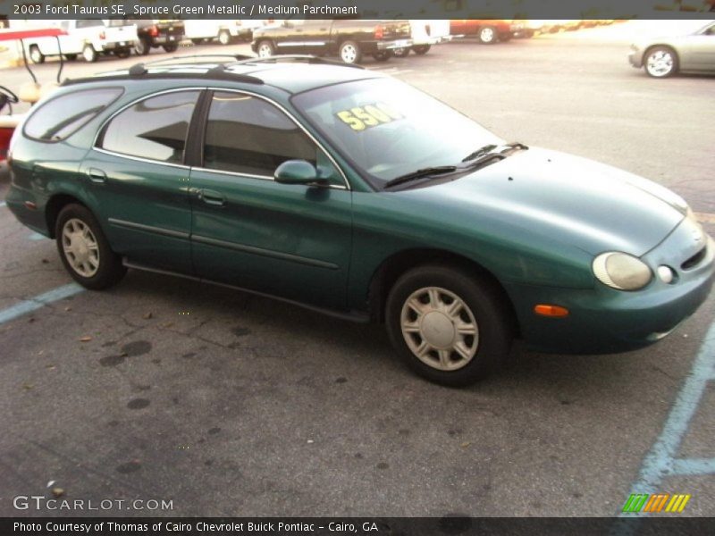 Spruce Green Metallic / Medium Parchment 2003 Ford Taurus SE