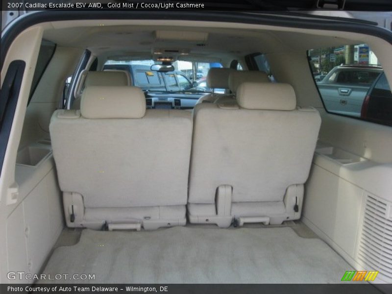 Gold Mist / Cocoa/Light Cashmere 2007 Cadillac Escalade ESV AWD