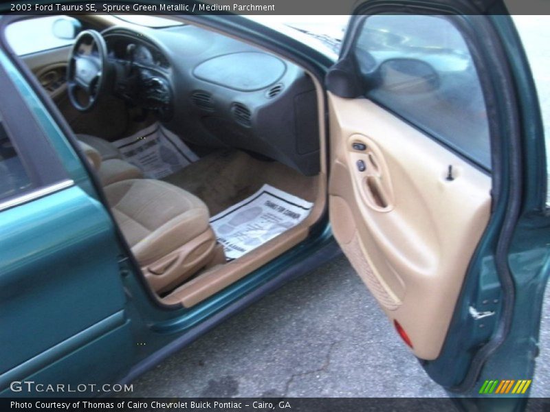 Spruce Green Metallic / Medium Parchment 2003 Ford Taurus SE