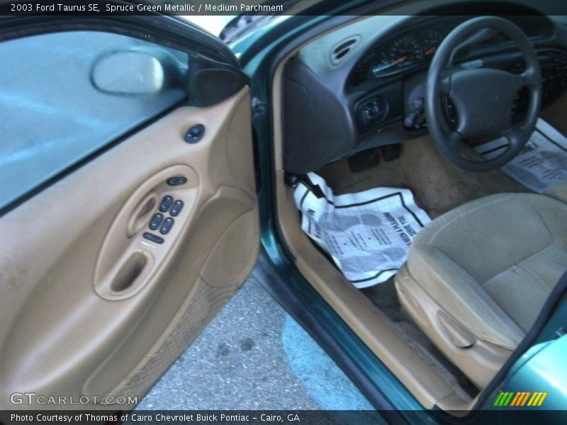 Spruce Green Metallic / Medium Parchment 2003 Ford Taurus SE