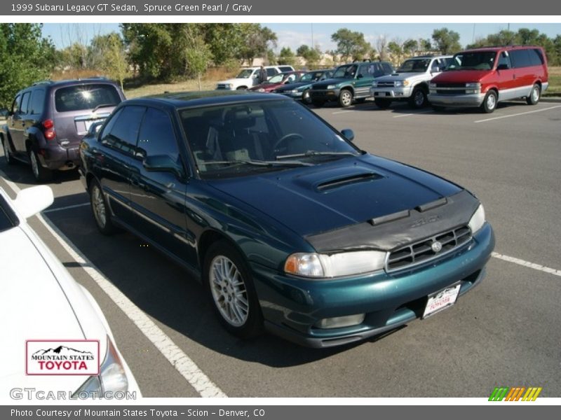 Spruce Green Pearl / Gray 1999 Subaru Legacy GT Sedan