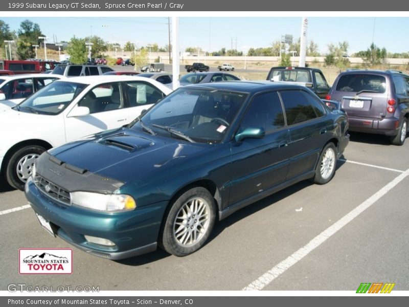 Spruce Green Pearl / Gray 1999 Subaru Legacy GT Sedan