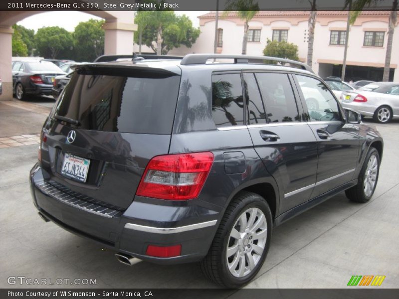 Steel Grey Metallic / Black 2011 Mercedes-Benz GLK 350