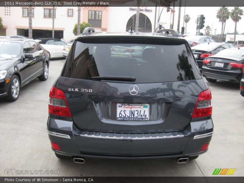 Steel Grey Metallic / Black 2011 Mercedes-Benz GLK 350