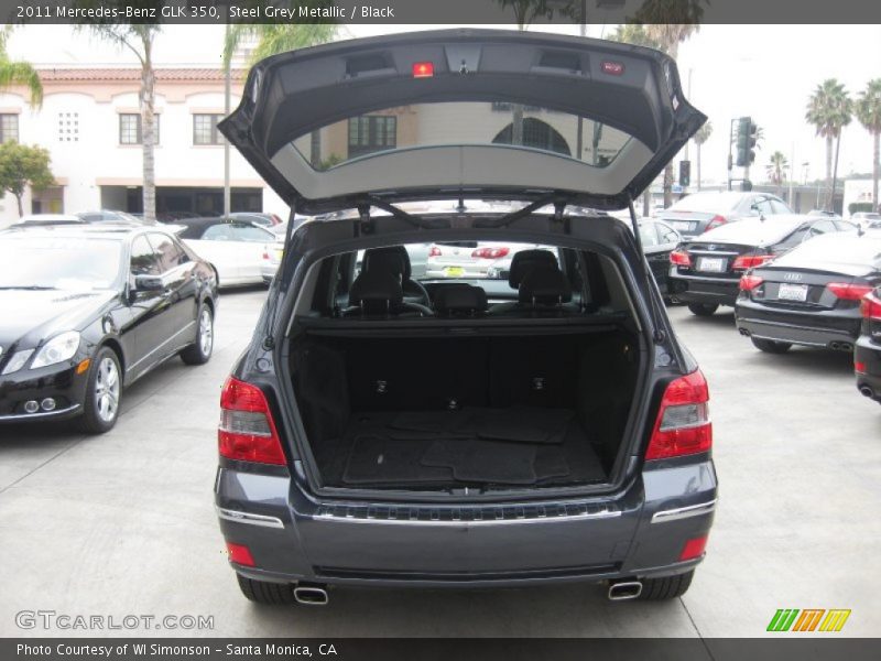Steel Grey Metallic / Black 2011 Mercedes-Benz GLK 350