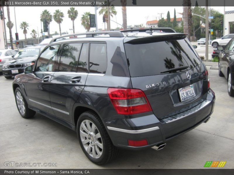 Steel Grey Metallic / Black 2011 Mercedes-Benz GLK 350