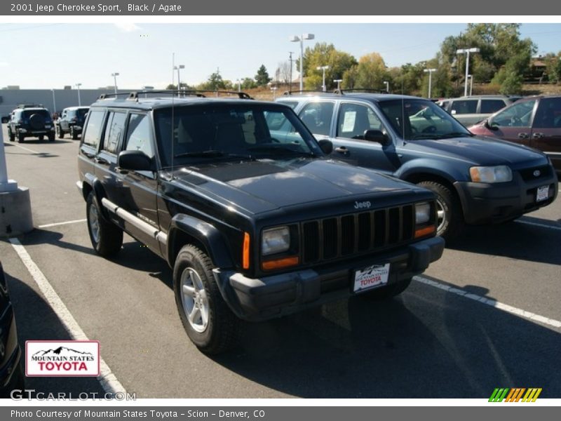 Black / Agate 2001 Jeep Cherokee Sport