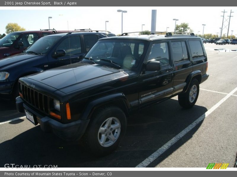 Black / Agate 2001 Jeep Cherokee Sport